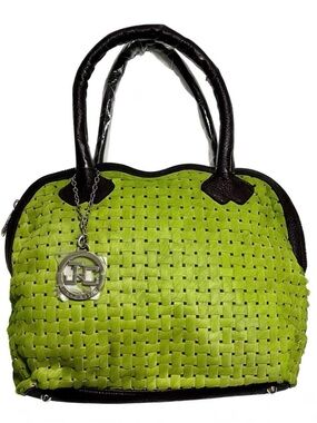 Statement tote chartreuse green